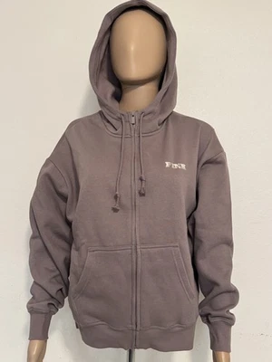 Victoria’s Secret Pink Women's Zip-Up Hoodie Light Brown with Logo Size XS - Image 1 of 4