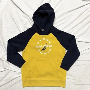 Nautica Little Boy’s Flag Hoodie Yellow Blue Size S - Picture 1 of 5