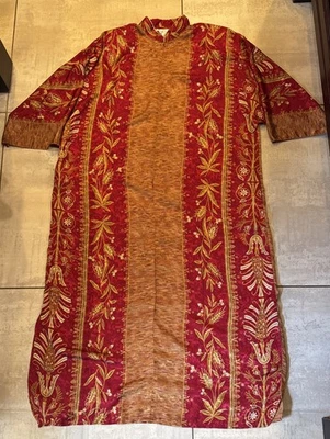 Rare Vtg ‘80s Ruth Norman Neiman Marcus CAFTAN MAXI DRESS Muu Muu Made In USA - Image 1 of 4