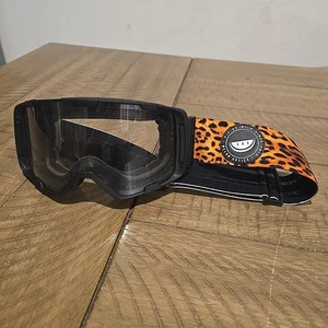 Melon Optics Schnee Ski Snowboard Brille transparent Animal Print Band unbenutzt - Bild 1 von 5