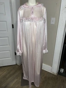 Vestido de campo Vermont para mujer mediano rosa encaje con volantes CottageCore en muy buena condición Granny Core EE. UU. - Imagen 1 de 6