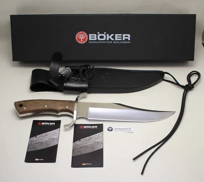 ¡NUEVO! Cuchillo Bowie Boker Solingen Alemania 121547 N690 con funda en caja Foto 1 de 4