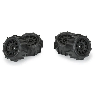 Pro-Line PRO1031110 1/18 Dumont F/R Tires MTD 12mm Black Raid (4) Granite GROM - Image 1 of 4