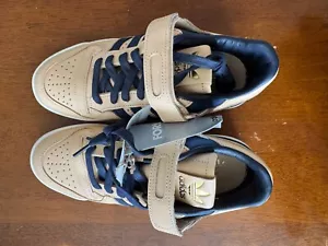 Adidas Men's Forum 84 Low Blue Thread Size 6 1/2 - Tan Blue (FY7792) NEW! - Picture 1 of 7