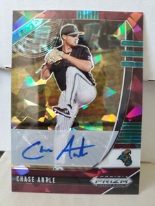 Chase Antle 2020 Panini Prizm Draft Picks Purple Crystals Auto /12 Prospect RC