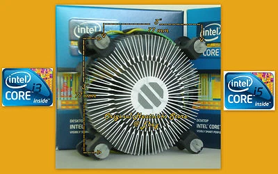 INTEL i3 HEATSINK COOLING FAN FOR CORE i3-2120 I3-2120T I3-2125 I3-2130 - New - Image 1 of 4