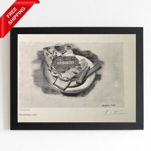 Pablo Picasso - Plate with Watfers, 1914 - Original Hand Signed Print with COA