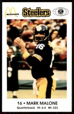 1984 Pittsburgh Steelers Police Mark Malone Pittsburgh Steelers #NNO