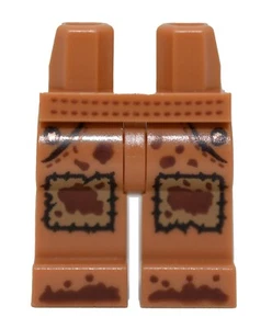 Nuevo LEGO Minifigura Piernas Mediano Turrón Pierna Parches Pies fangosos Sucio Sr. Branson - Imagen 1 de 6