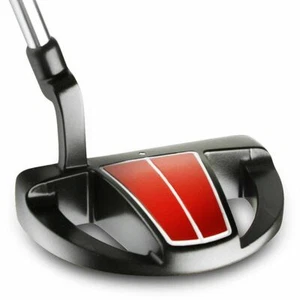 PERLA CUSTOM - RH Bionik 505 HS Putter Black Red Mallet Plumber Neck 34" w/FATSO - Picture 1 of 6