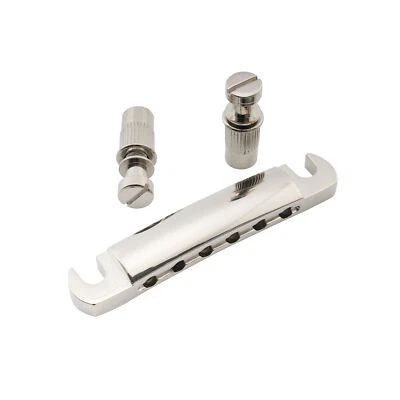 Musiclily Pro Nickel 52.5mm Tune-o-matic Tailpiece For Epiphone Les Paul Guitar