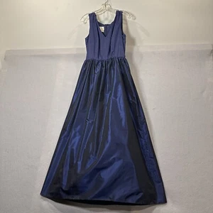 Vintage Victoria dunkelblau Seidenkleid Ballkleid mit Perlen Jacke Hongkong Gr. 10 2-teilig - Bild 1 von 23