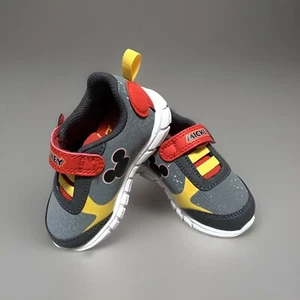 NEW Disney Junior MICKEY MOUSE Toddler Boys' Gray Athletic Sneaker Shoes Size 3T - Picture 1 of 11