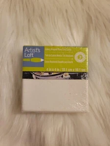 Artist's Loft Gallery Wrapped Heavy Duty Canvas 4 X 4 inches Sealed Package - Picture 1 of 7