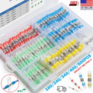 340/1000x Low Temp Heat Shrink Solder Stick Butt Wire Connectors Kit Seal Sleeve - Picture 1 of 47