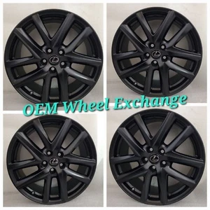 Original 19" Lexus GS350 GS460 F OEM Wheels Satin Black Rims GS ES350 ($1985obo) - Picture 1 of 15