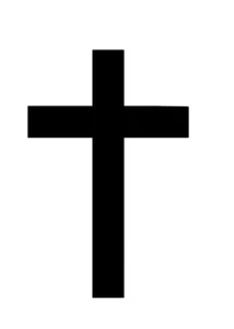 Adesivo decalcomania taglio pressofuso vinile croce - Gesù Cristo cristiano Dio religioso chiesa - Foto 1 di 2