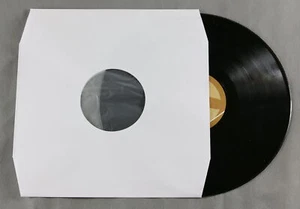 25 St. LP Schallplatten Innenhüllen, gefüttert, reinweiß mit Eckschnitt,90 gr. - Bild 1 von 2