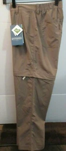 Weiße Sierra Point Zip Off wandelbare Hose System Shorts rindenbraun XL 29" Ins - Bild 1 von 12