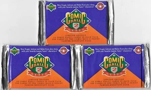 Looney Tunes Comic Ball 2 Trading Cards Three Factory Sealed 12 Card Packs 1991 - Bild 1 von 1