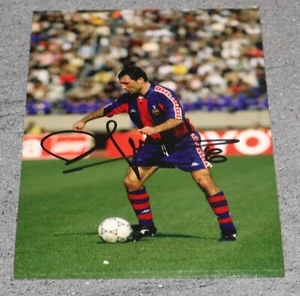 Hristo Stoichkov persönlich handsigniertes Autogramm 12x8 Foto - Barcelona Geschenk - Bild 1 von 2