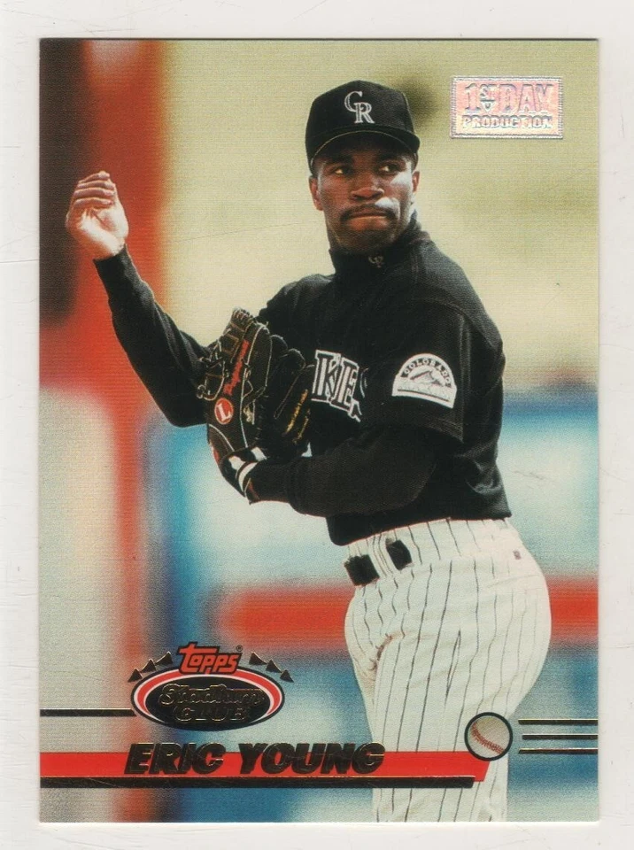 1993 Stadium Club First Day Issue #526 Eric Young Colorado Rockies BV$3 - Image 1 of 1