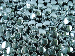 Cuentas Plástico Plata Corazones 25g Hágalo Usted Mismo Joyería Collares Amistad Pulseras - Imagen 1 de 2