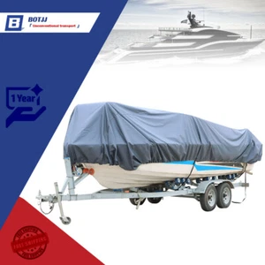 210D 17-19FT 20-22FT Boat Cover Trailerable Fishing Ski Bass V-Hull Waterproof - Picture 1 of 15