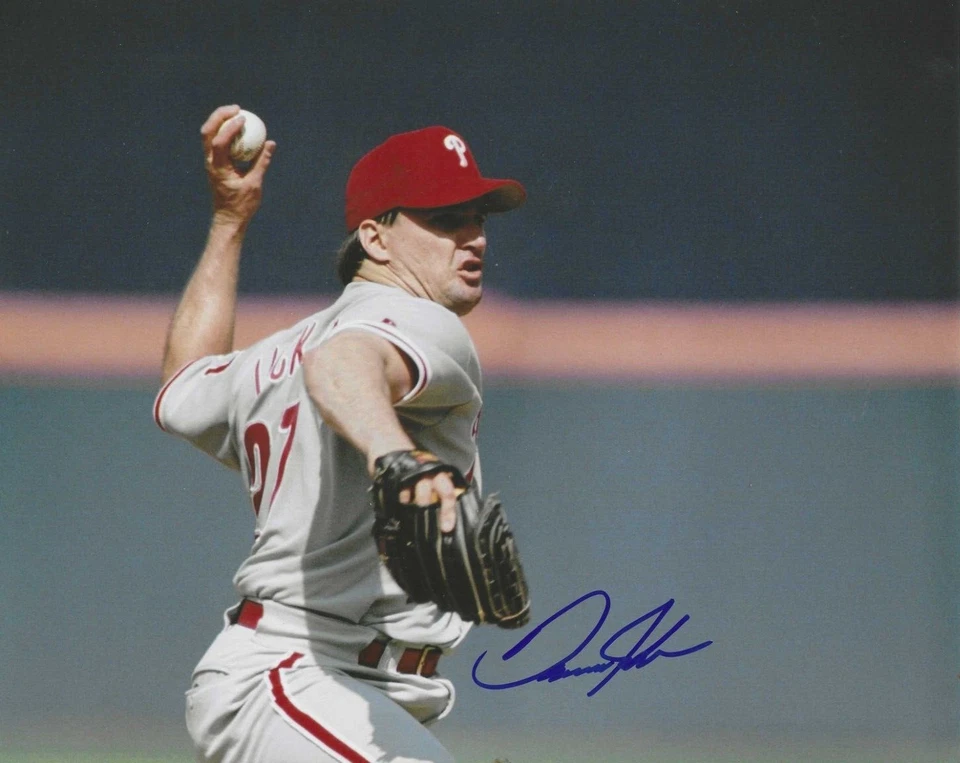 Foto autografiada firmada 8x10 de Danny Jackson de los Filis de Filadelfia - Certificado de autenticidad  Foto 1 de 1