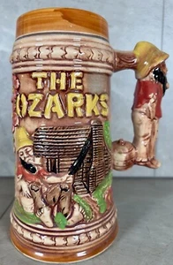 Vintage Ozarks Missouri Ceramic Mug Stein Travel Souvenir Made In Japan - Picture 1 of 8