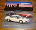 Original 1987 Subaru Full Line Deluxe Sales Brochure 87 BRAT XT Coupe Sedan