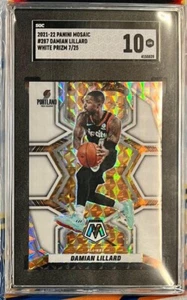 Mosaico Damian Lillard #287 2021-22 blanco Prizm/25 SGC 10 - Imagen 1 de 1
