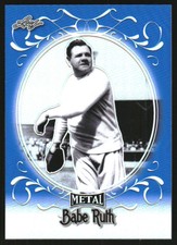 2019 Leaf Metal Babe Ruth Collection Blue #13 Babe Ruth /50