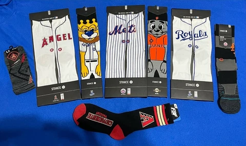 BRAND NEW ELECTRIFYING MLB BASEBALL STANCE & MORE SOCKS AL NL - EXCELLENT GIFTS Cover