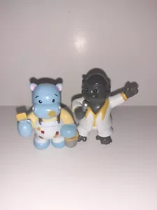Ganz Webkinz PVC Hippo & Gorilla Figure Lot A1 - Picture 1 of 5