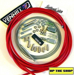 4 meter Red Venhill Universal Throttle Cable Kit car, vehicle, race, rally - Picture 1 of 13