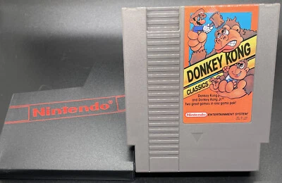 Donkey Kong Classics - NES Game 1988 AUTHENTIC Donkey Kong & DK Jr.  - Tested - Image 1 of 4