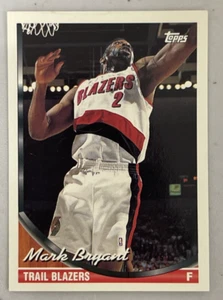 1993 Topps Basketball Card #189 Mark Bryant Portland Trail Blazers - Picture 1 of 2