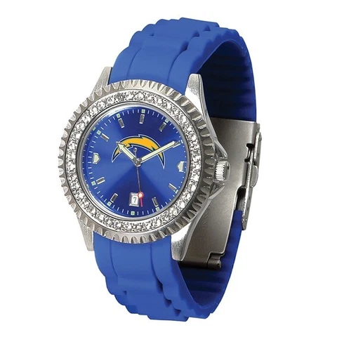 NFL Los Angeles Chargers Ladies Sparkle Crystal Bezel Watch Style XWL1243 $81.90 Cover