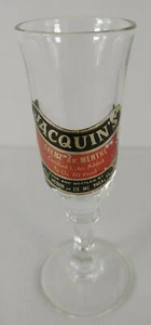 Jacquin's Creme de Menthe Footed Shot Glass 4 in - Picture 1 of 7