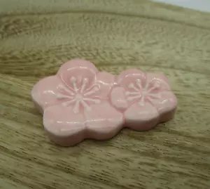 New year Japanese Porcelain Chopsticks Chopstick Rest pink ume - Picture 1 of 5