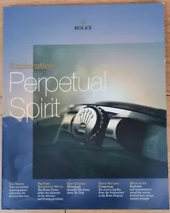 Vtg Rolex Perpetual Spirit Watch & Lifestyle Magazine Exploration Diver Volume - Picture 1 of 10