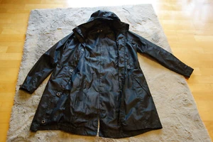 *Active*42*Übergangsjacke*schwarz*Kapuze*Bindegürtel*Applikationen*tailliert* - Bild 1 von 2