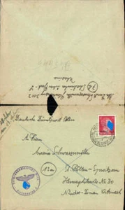 Feldpost WK 2 Schabinka Belarus Brest Weissrussland Spratzern m. Inhalt Gleisbau - Picture 1 of 1