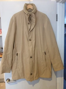 PIERRE CARDIN Mens 56 COAT Pale Brown Warm Designer Zip Branded 52" Chest - Picture 1 of 19