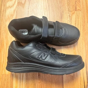 New Balance 577 Men’s Walking Shoes MW577VK Size 12 Black Hook & Loop Strap New - Picture 1 of 15