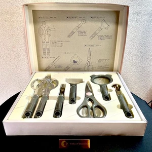 Juego de Herramientas de Cocina Multifunción Acero Inoxidable Utensilios Pelador Tijeras Abridor - Imagen 1 de 13