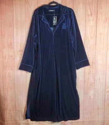 Lauren Ralph Lauren Robe Dress Womens Sz XL Crest Embroidered Logo NEW  - Image 1 of 4