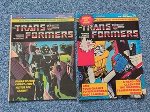 2x TRANSFORMERS UK COMICS 1985 #10 #15 MARVEL MAN OF IRON MEGATRON CALENDAR GOOD - Picture 1 of 5