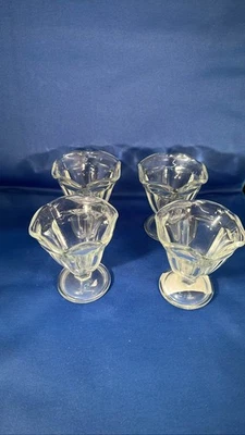 4 tazas de postre de vidrio transparente Anchor Hocking Tulip Foto 1 de 3